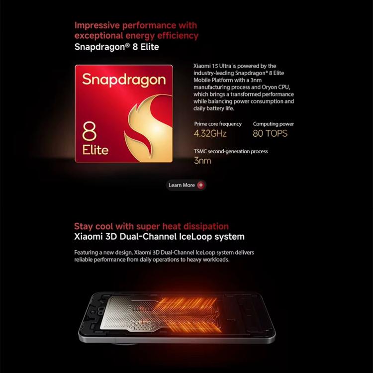 Xiaomi 15 Ultra Global, 16GB+1TB, 3D Ultrasonic Fingerprint, 200MP Camera, 6.73 inch Xiaomi HyperOS 2 Snapdragon 8 Elite Octa Core 3nm, NFC, Network: 5G
