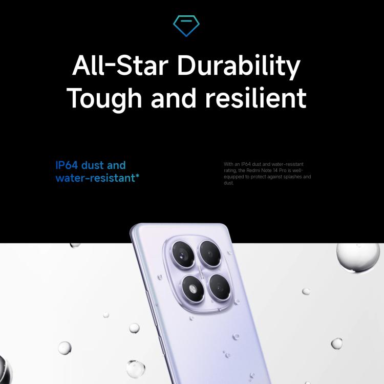 Xiaomi Redmi Note 14 Pro 4G Global, 8GB+256GB, In-screen Fingerprint, 6.67 inch Xiaomi HyperOS Helio G100-Ultra Octa Core, NFC, Network: 4G