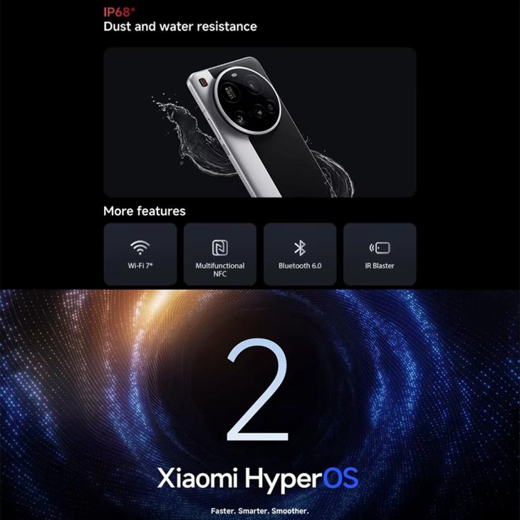 Xiaomi 15 Ultra Global, 16GB+1TB, 3D Ultrasonic Fingerprint, 200MP Camera, 6.73 inch Xiaomi HyperOS 2 Snapdragon 8 Elite Octa Core 3nm, NFC, Network: 5G