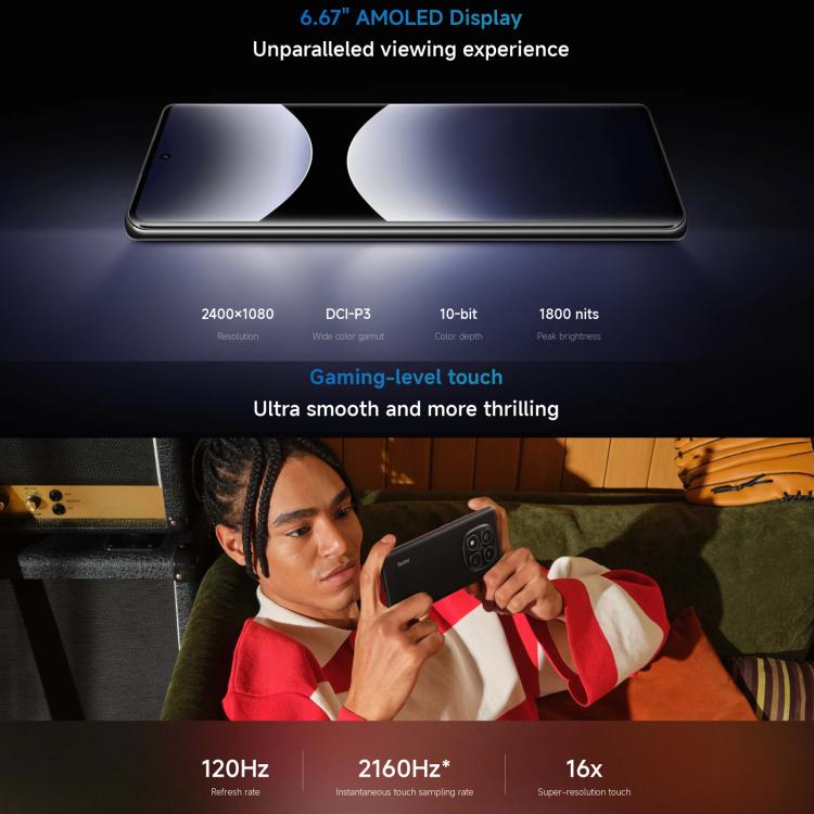 Xiaomi Redmi Note 14 Pro 4G Global, 8GB+256GB, In-screen Fingerprint, 6.67 inch Xiaomi HyperOS Helio G100-Ultra Octa Core, NFC, Network: 4G