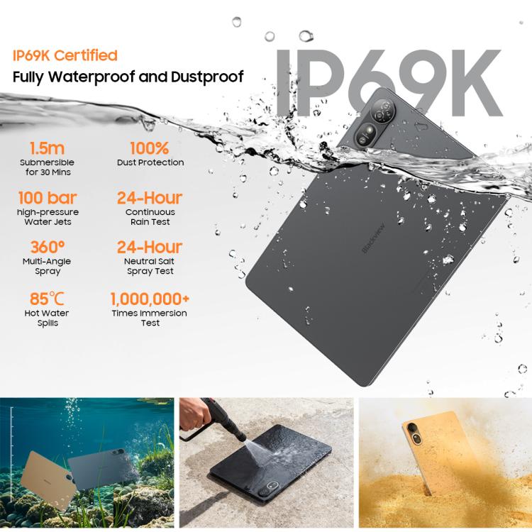 Blackview MEGA 12 Tablet PC, 12GB+256GB, 12.2 inch Android 16 MediaTek Dimensity 7200 Octa Core, Network: 5G, Global Version with Google Play